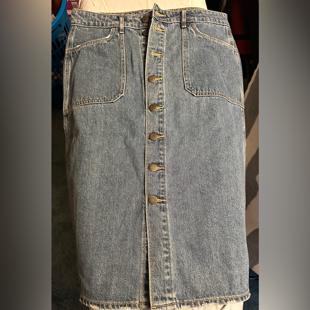 Women’s Old Navy Denim High Rise Skirt Midi